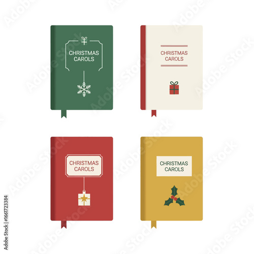 Christmas Carol Book Illustrations, Winter Designs