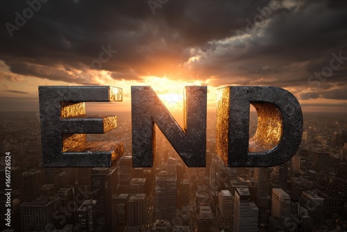 Sunset Cityscape: The End