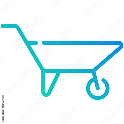 barrow gradient line icon