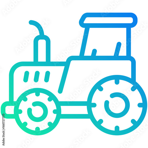 tracktor gradient line icon