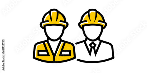 Vector Line Drawing Set of Skilled Workers in Different Trades Including Construction, Healthcare, and Office Roles for Versatile Graphic Use