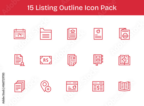 15 Icons for Listing in Outline Format