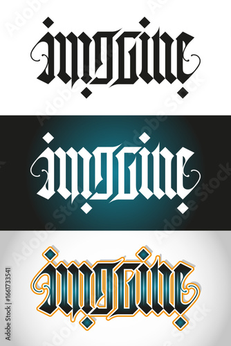 Imagine Ambigram 180°