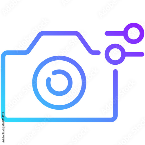 settings gradient line icon