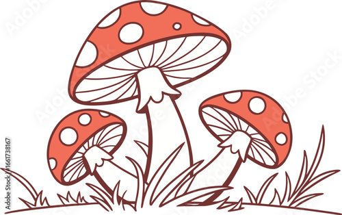 Mushrooms and Forest Elements Clipart Design Collection. Mushrooms and Forest Elements Clipart Design Illustration. Mushrooms and Forest Elements Clipart Design Set. Mushrooms and Forest Elements