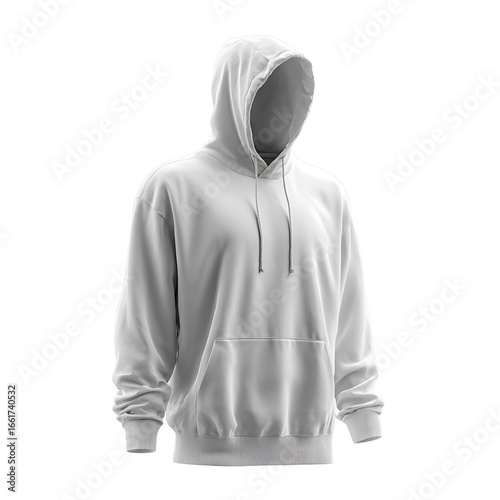 White hooded sweatshirt on black background hoodie