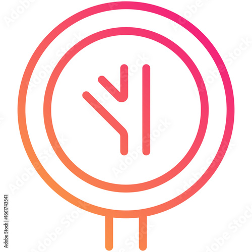 junction gradient line icon