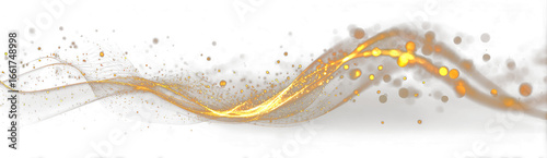 Luxury wave shine with brilliant light and magic glow