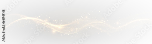 Radiant line design with golden flash