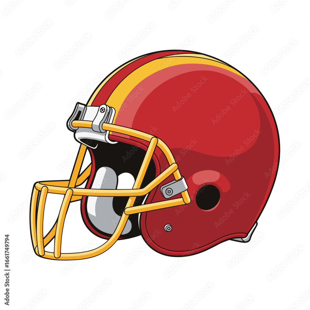 Fototapeta premium Detailed Rugby Helmet