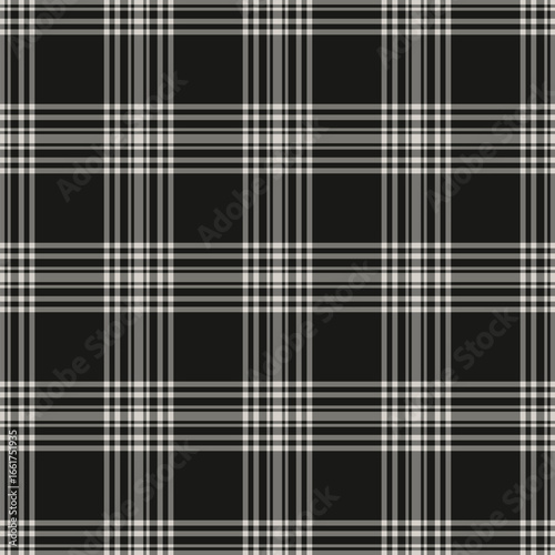 grey and black scottish tartan plaid checkered stripes trendy schoolgirl skirt textile pattern background
