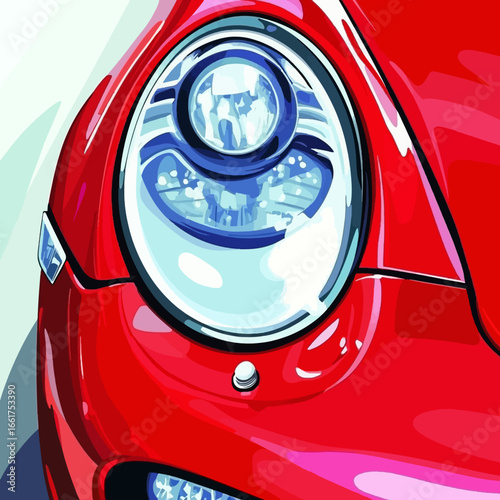 classic car headlight