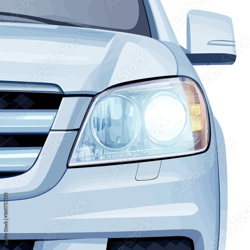 modern car headlight