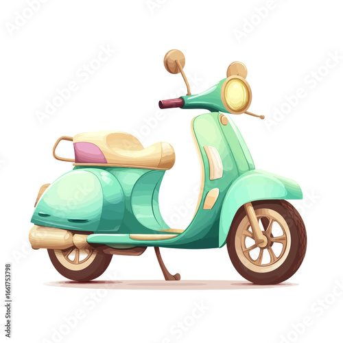 old vintage scooter headlight