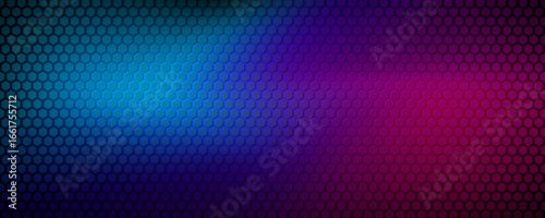 Blue pink abstract background with vibrant gradient colors effect decoration. Modern graphic design element hexagon patterns style concept for web banner, art, flyer, card, or brochure cover