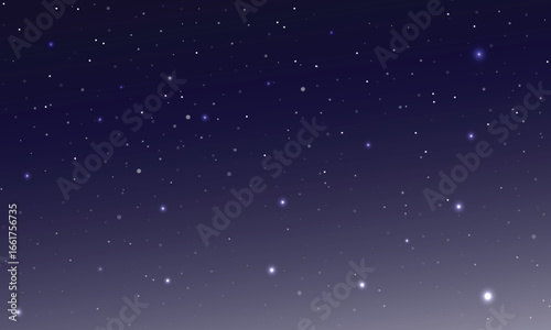 Colorful galaxy night sky vector background with milky way, nebula, stardust, and shining stars