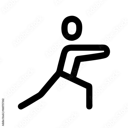Stretching exercise fitness workout training sport health wellness body flexibility physical activity person icon