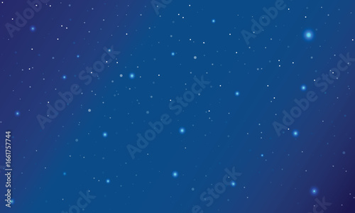 Colorful galaxy night sky vector background with milky way, nebula, stardust, and shining stars