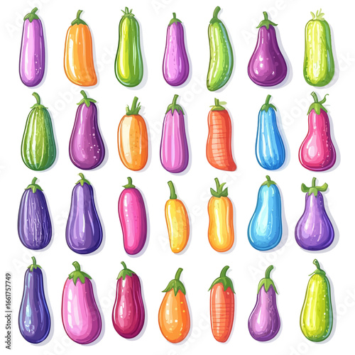 Set of eggplant 