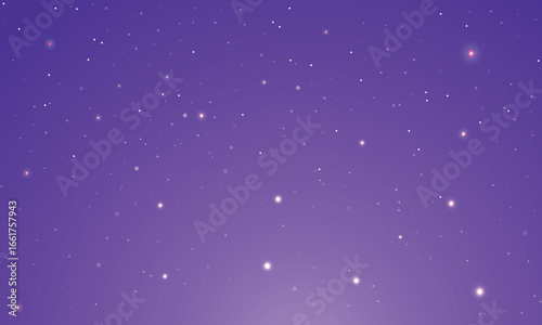 Colorful galaxy night sky vector background with milky way, nebula, stardust, and shining stars