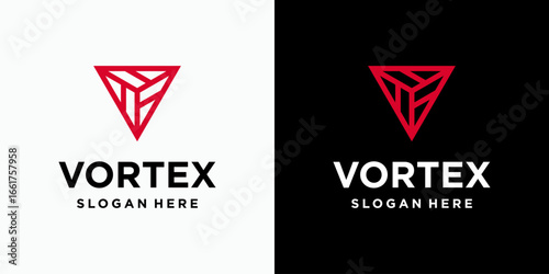 Vector logo design of the initial F in a triangular shield shape with a modern, simple, clean, and abstract style. Icon for business, technology, fitness, outdoor, and personal branding.