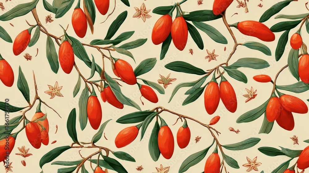 Fototapeta premium Goji Berry Background