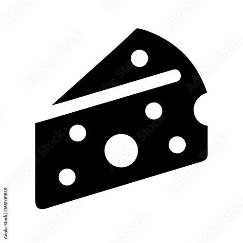 Cheese wedge icon vector illustration delicious dairy food swiss cheese cheddar cheese gourmet cheese ingredient 