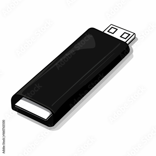 Black flash drive 