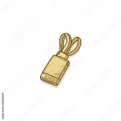 Flash drive on a white background 