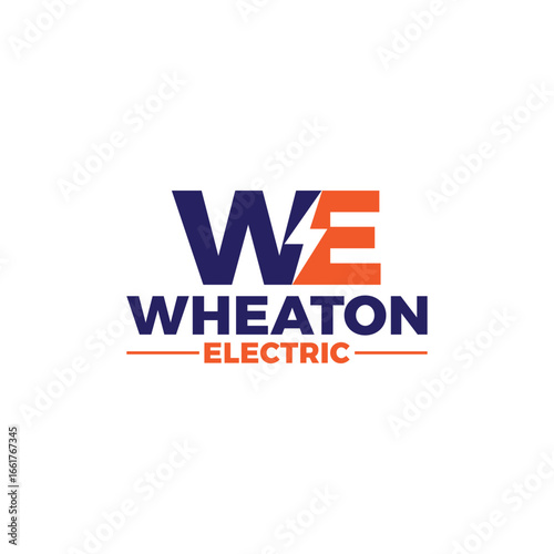 Wheaton Electric Logo: Modern, Bold, and Reliable Energy Branding for Electrician Services.