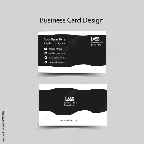 Modern Business Card Available Color and white baground image,qr code,name,contact, Business card design template,