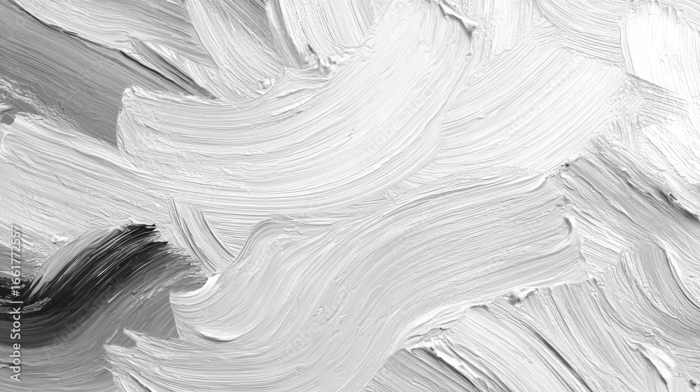 Obraz premium white paint strokes texture art