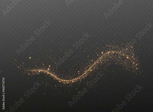 Abstract, background, beam, black, blur sparkle with golden glow. PNG shines in Overlay with transparent brilliance. Bright glamour PNG perfect for Christmas, fire flare, circle dust dynamic graphic