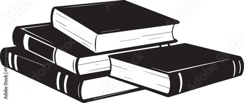 Stack of Books Symbolizes Knowledge and Learning Processes