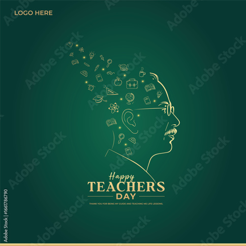 Teacher’s Day Celebration Flat Illustration 