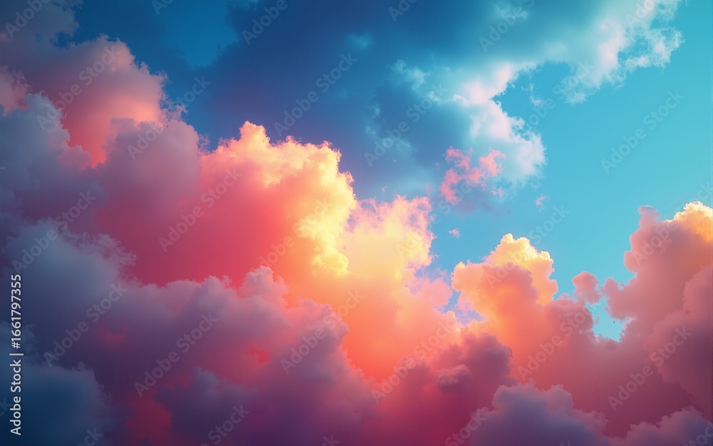 Vibrant abstract clouds swirl in a dynamic display of color and movement. High quality Vibrant abstract clouds swirl in a dynamic display of color and movement. High quality