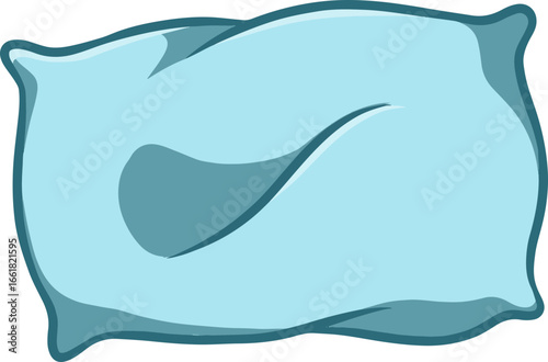 Pillow Vector Icon Vector illustration of a soft pillow, symbol of sleep, relaxation, and healthy rest.