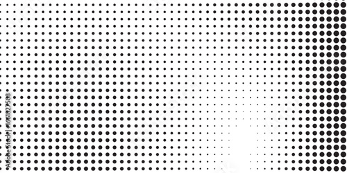 Dot halftone gradient texture. Vanishing polka dot background modern abstract simple art