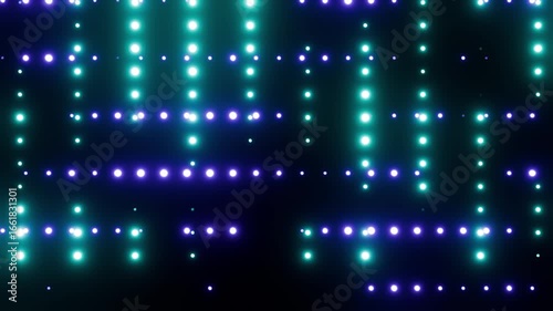 Doubled colored purple and cyanVJ loop background for show