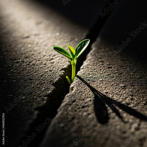 green leaf on the ground