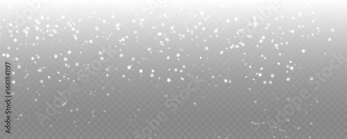 Falling Snow Vector Overlay, Gentle Winter Effect.  Light winter snowfall effect, perfect for festive holiday designs. Snowfall PNG