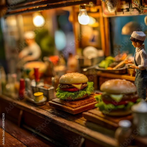 Miniature Burger Shop – A Tiny World of Flavor