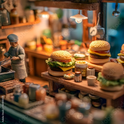 Miniature Burger Shop – A Tiny World of Flavor