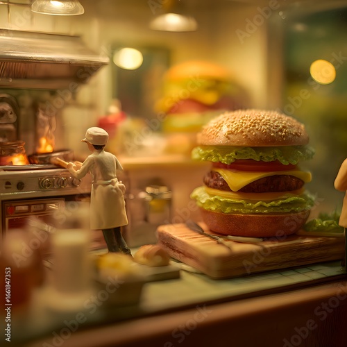 Miniature Burger Shop – A Tiny World of Flavor