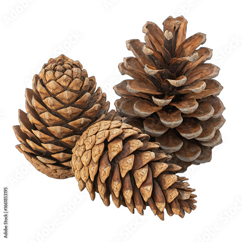 Close-up group of natural dry pine cones on transparent backdrop png image file isolated pinecones collection nature photography png botanical natural texture transparent background