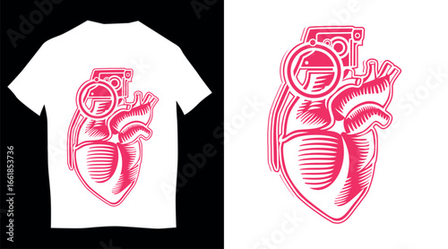 hand drawn vector illustration t shirt design