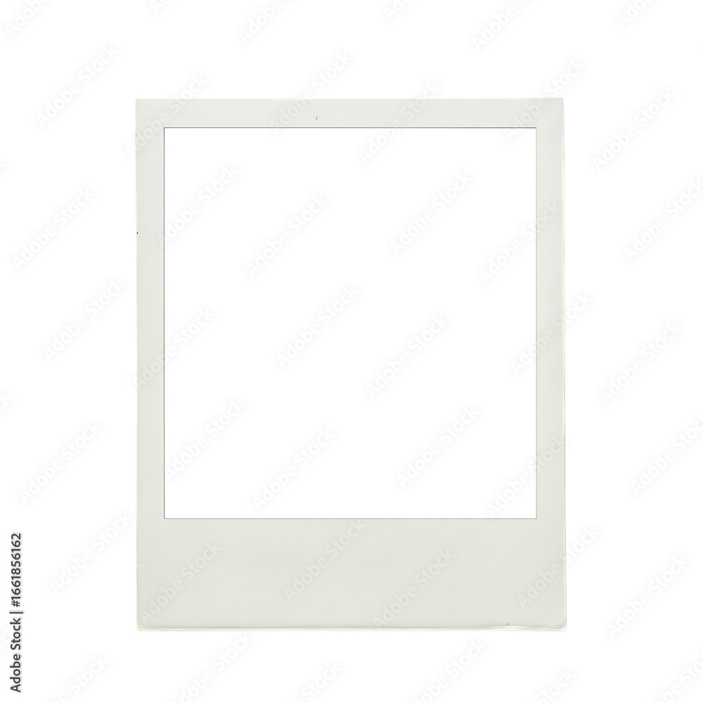 Blank Instant Photo Frame with White Border on Transparent Background Blank Instant Photo Frame with White Border on Transparent Background