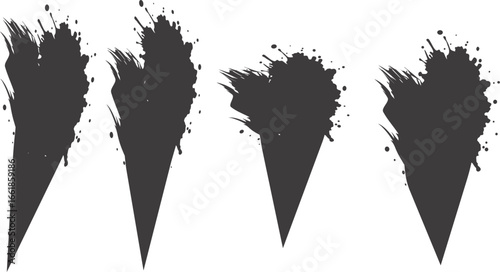 Ice cream vector brush style. Hand-Drawn Inspired Vector Food Art