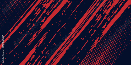 Black and red abstract grunge background with halftone style modern arts sport background abstract