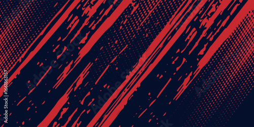 Black and red abstract grunge background with halftone style modern arts sport background abstract